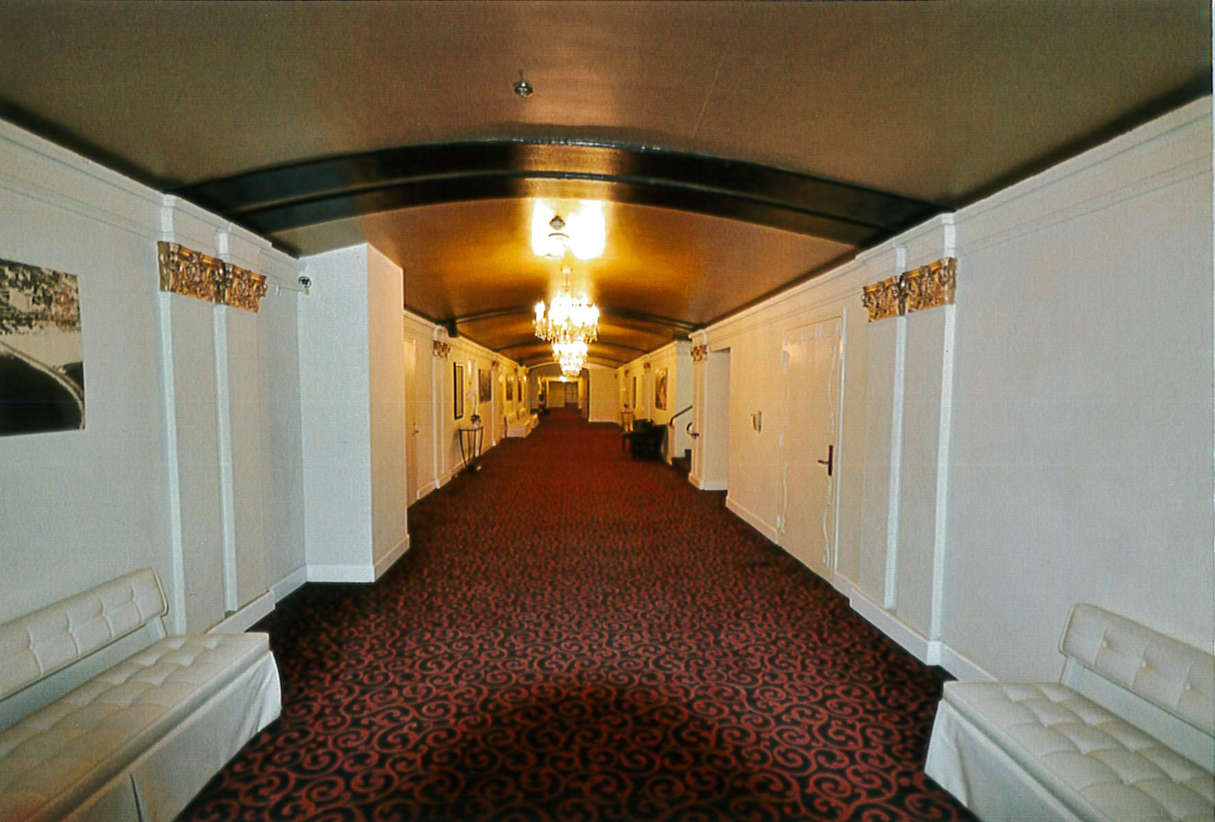Arcade hallway looking west